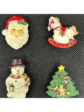 Vintage Avon Christmas Button Covers (set of 4)
